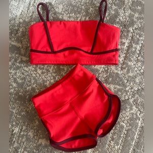 Tiger Friday dance set size Small Child. Red